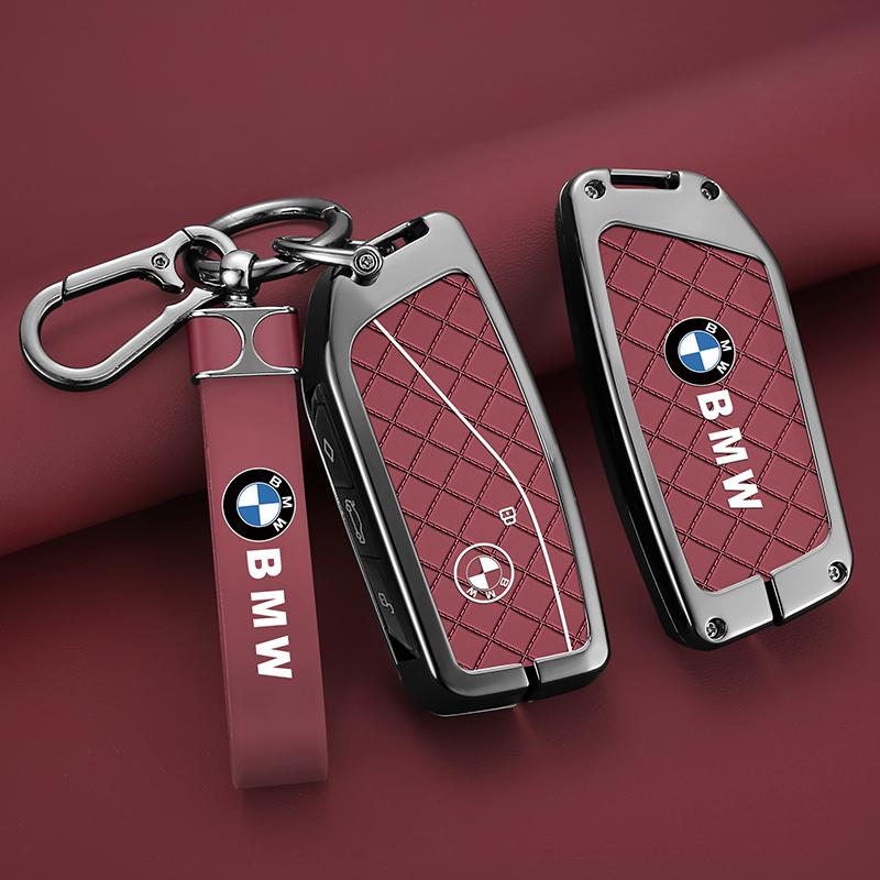 RTJF7 Zinc Alloy Car Remote Key Case Cover Shell Fob Keychain For BMW F20 G20 G30 X1 X3 X4 X5 G05 X6 X7 G11 F15 F16 G01 Car Stickers