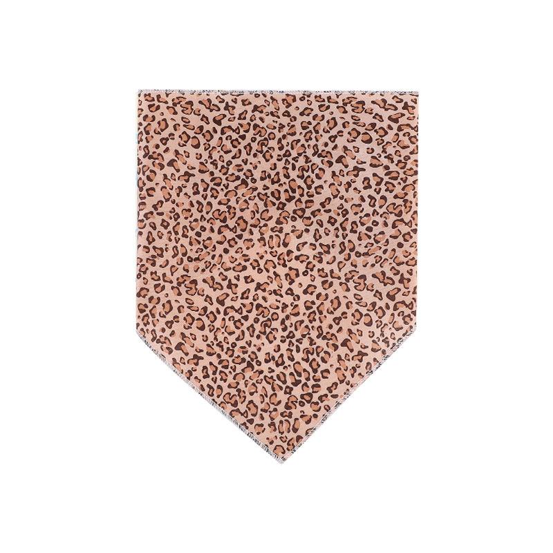 Pet Cat Saliva Scarf Scarf Leopard Print Shape Pet Triangle Scarf Dog Saliva Scarf Cat Bib Supplies