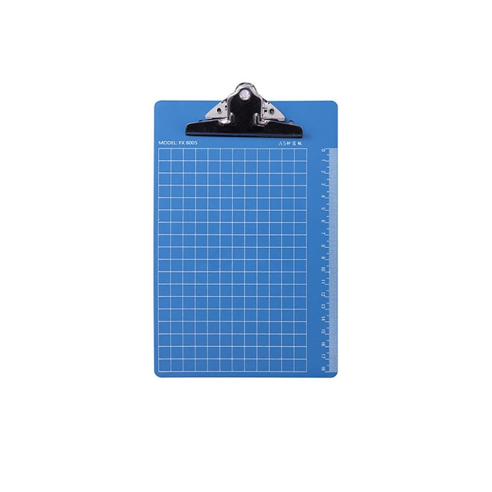 1Pcs Blue Writing Pad Board A4/A5/A6 Menu Bill Folder New Clip File Organize  Paper Ticket Storage