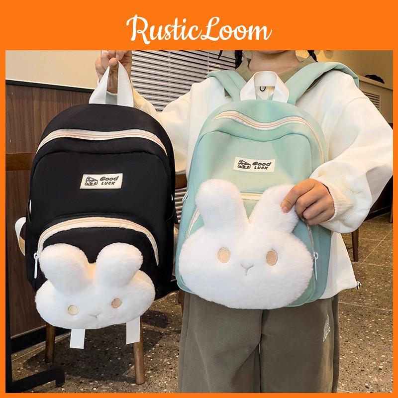 Rabbit Playful Kids Backpack Lightweight Durable Fun Colors Ideal For Use School