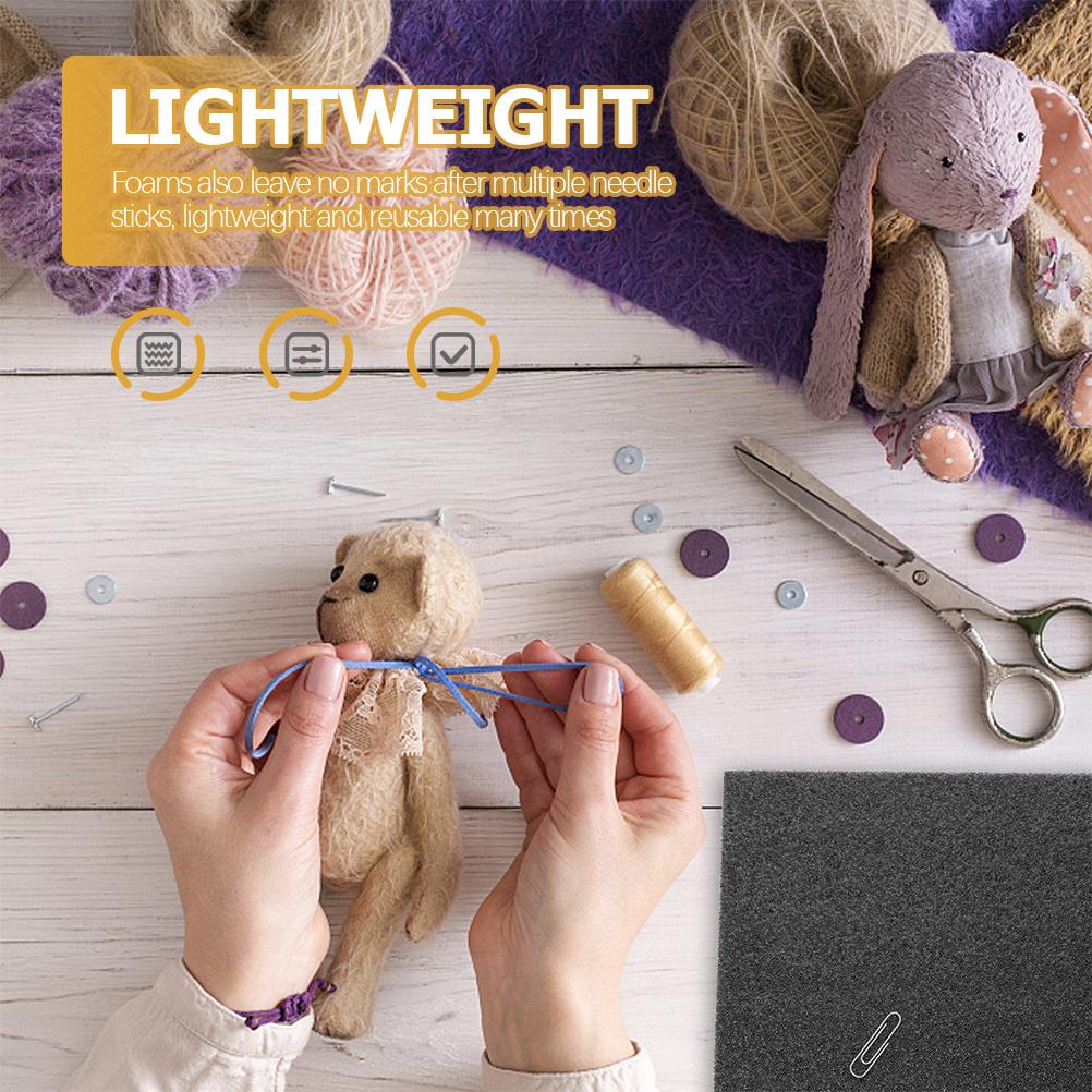 3pcs Wool Felting Foams Cushion Mat Dense Felting Needle Pad High Density Craft Work Surface For Diy Embroidery Projects