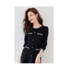 Small Fragrance Style Round Neck Skirt Autumn Latest Waist-hugging Slim Dress
