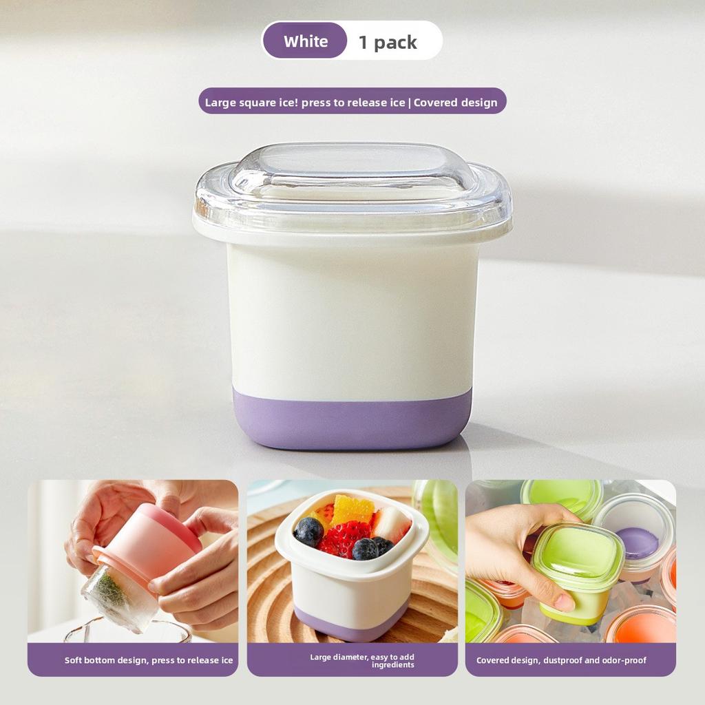 Food-grade Press-freeze Household Summer Refrigerator Ice Cube Tray
