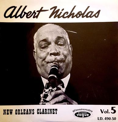 LP Record ALBERT NICHOLAS - New Orleans Clarinet LD49030 Disques Vogue France Jazz Used