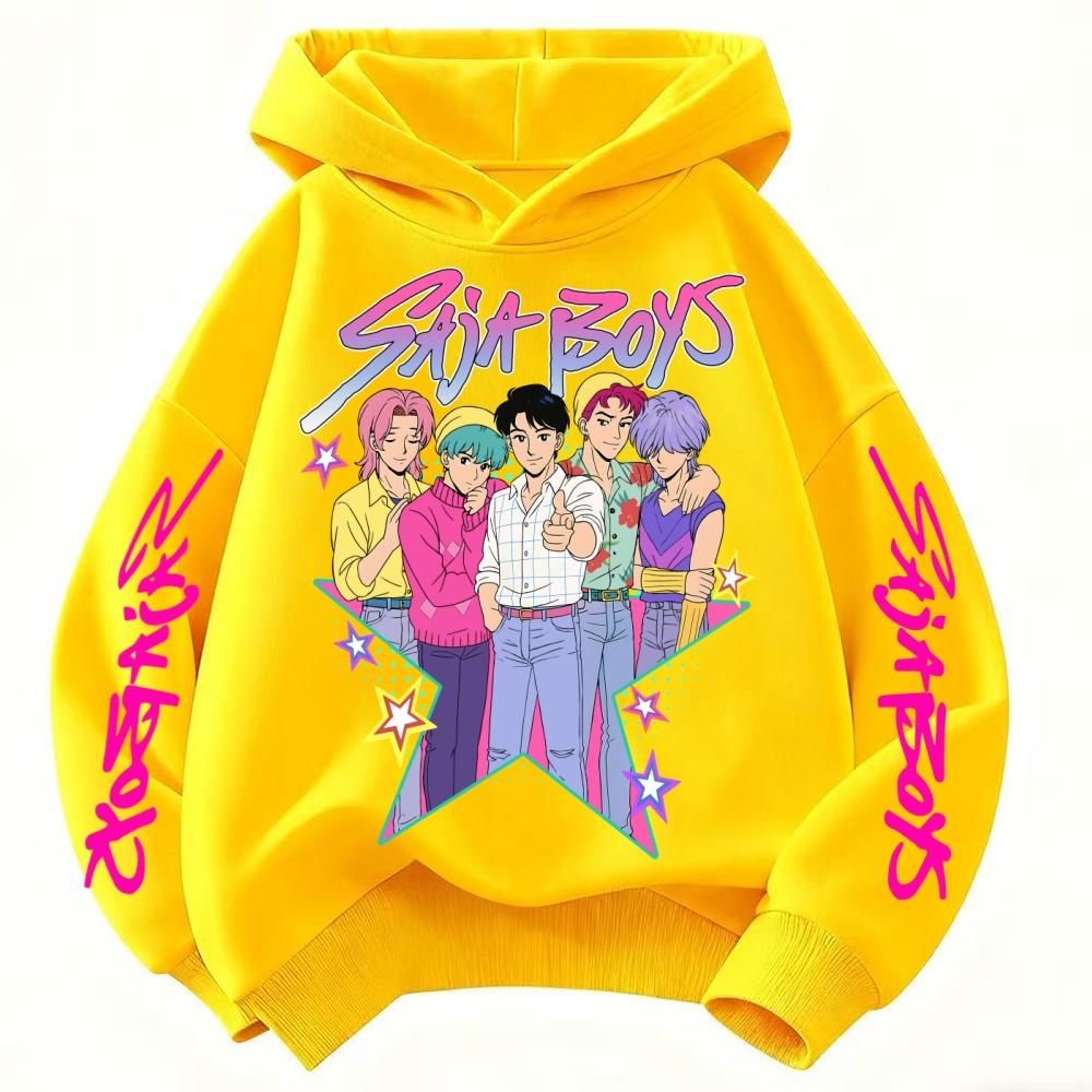 Children's Hoodie KPop Devil Hunter Printed Children's Cartoon Fashion Autumn Casual Warm Coat Hoodie