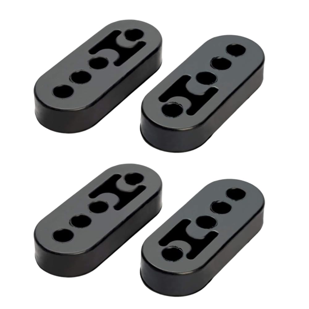 Renjzle 4 Piece Muffler Hanger Mount, Automobile, Universal Muffler Ring, Reinforced Muffler, Hanging Rubber,
