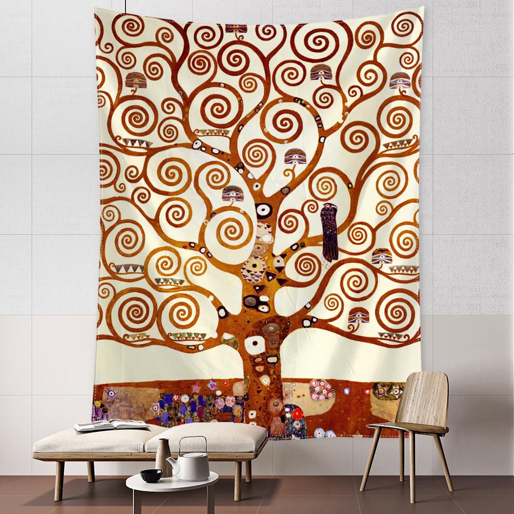 

Древо жизни гобелен настенный абстрактное загадочное искусство колдовство хиппи Tapitz современный стиль спальня домашний декор 200x150CM