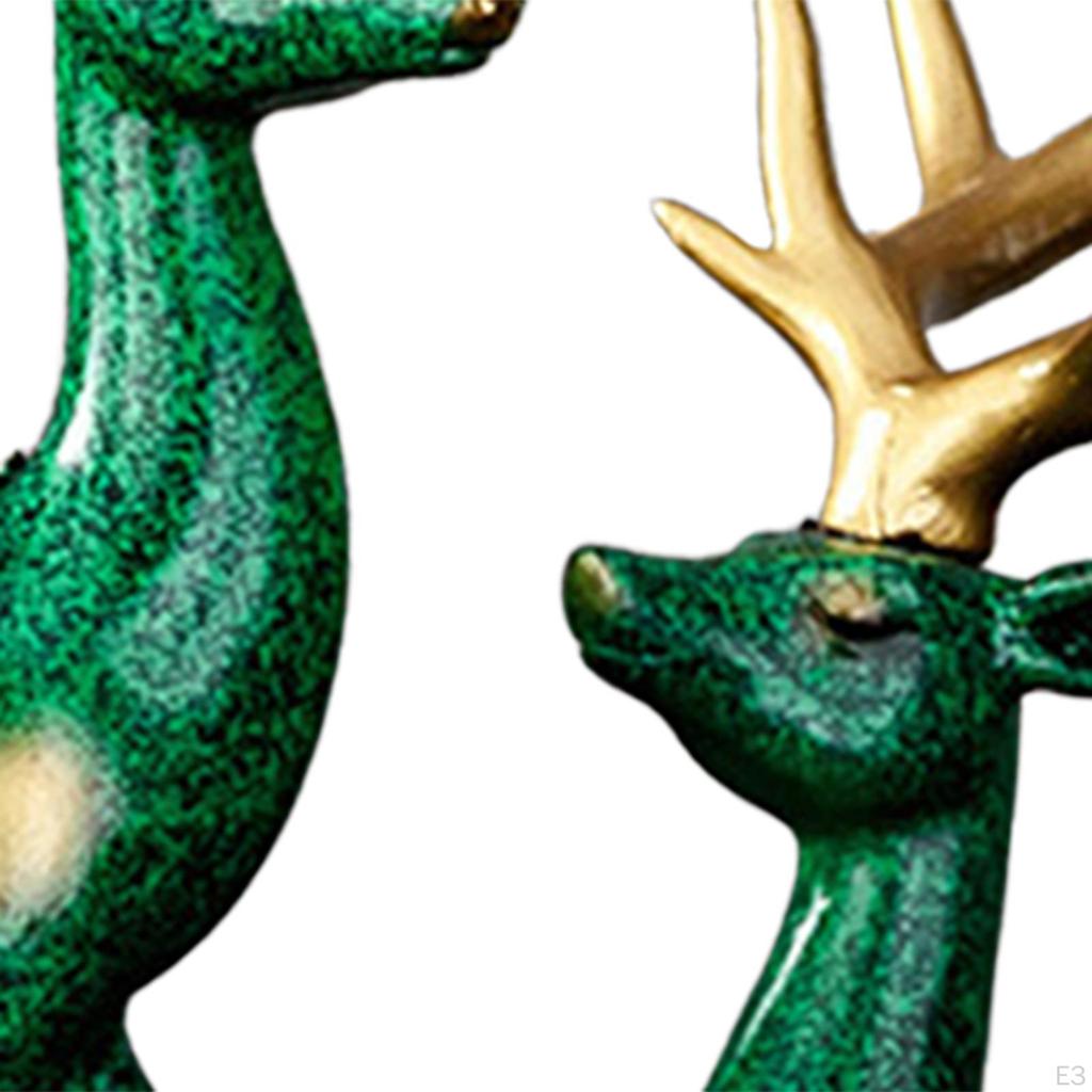 2 Delar Hjortfigurset för Heminredning och Presenter