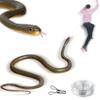 43.3 Inch Snake Prank with String Clip Golf Realistic Rubber Snake Model Tricky Toy Gags & Practical Jokes Halloween Party Favor