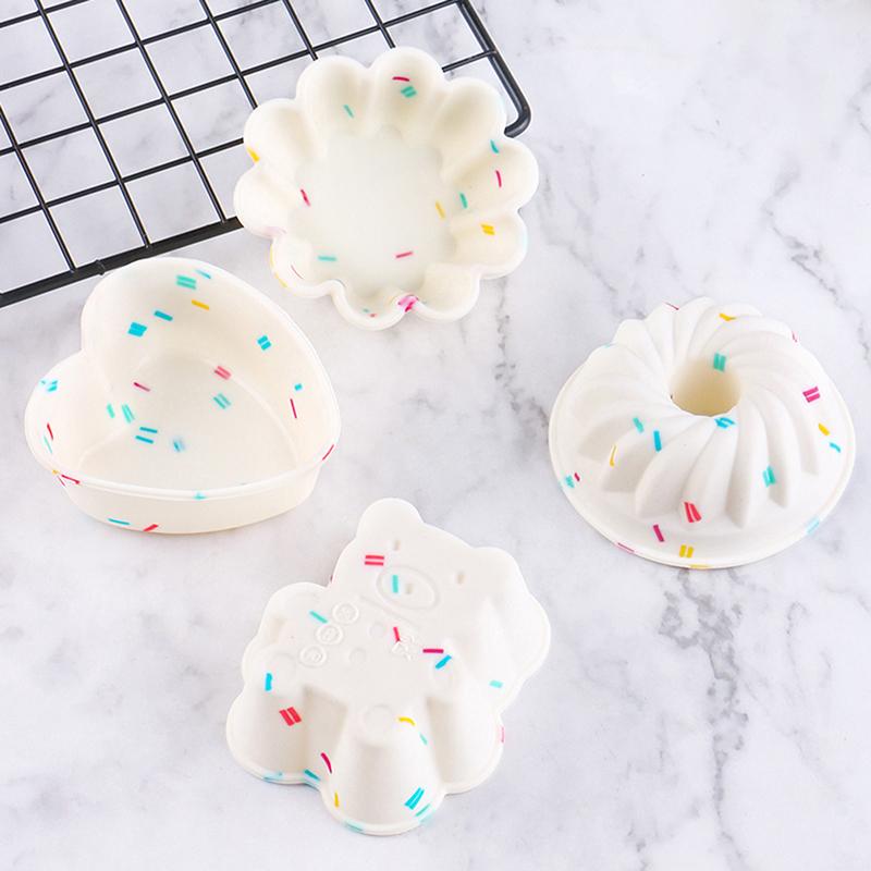 4Pcs Cupcake Silicone Molds Cup Cake Diy Decorating Bakeware Baking Tools