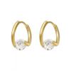 Korean Fashion Zircon Drop Earrings for Women Jewelry 2026 Trending New Luxury Women's Geometric Hoop Earrings Pendientes Gifts