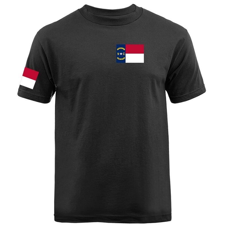 State of North Carolina Flag Crest Graphic T-shirt Unisex T-Shirt XL