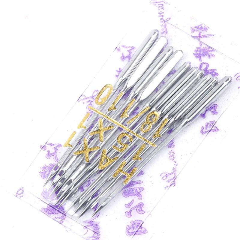 10pcs Household Industrial Sewing Machine Needles, Flat Sewing Machine Flat Needles, Multi Specification Wear-Resistant Clothing Sewing Accessories