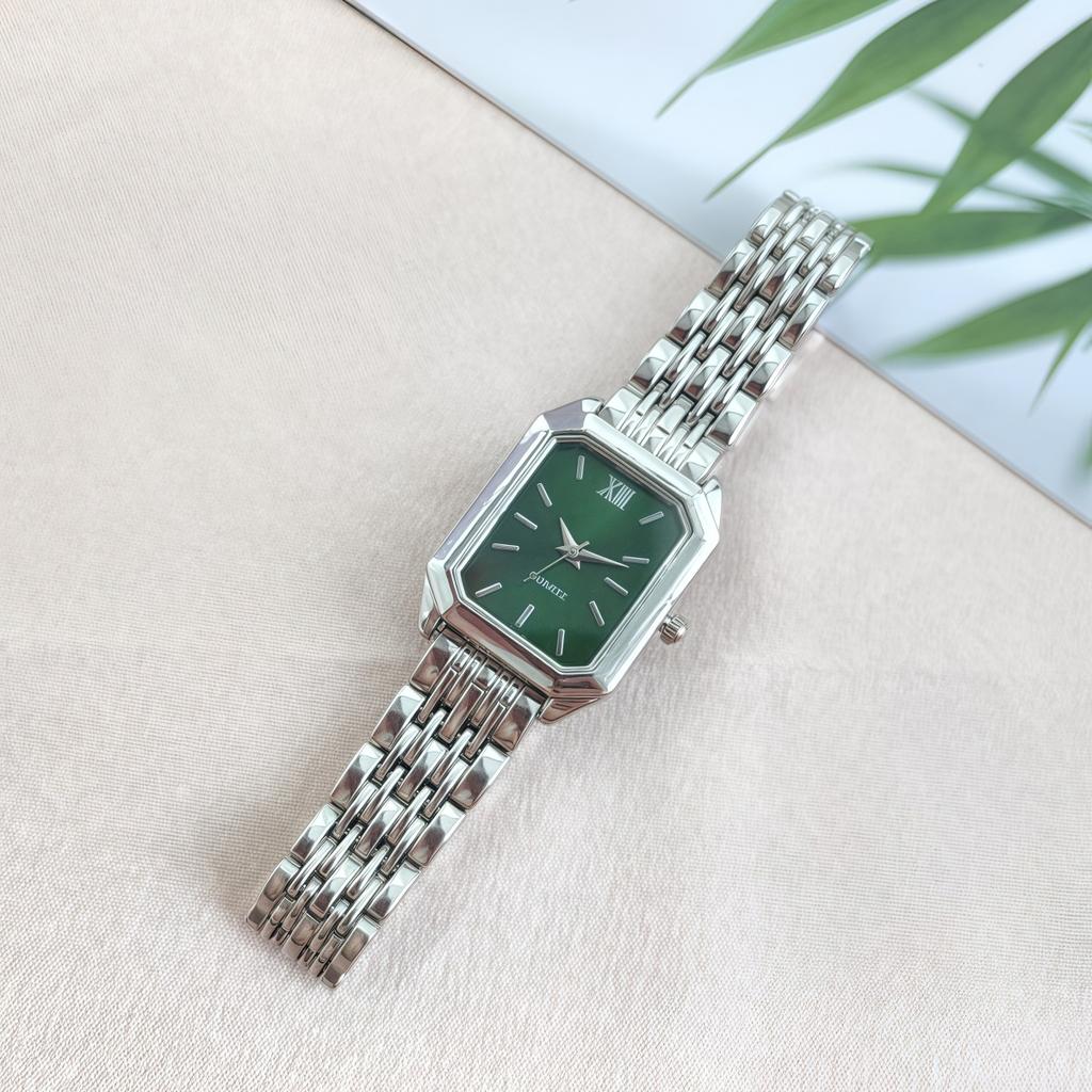 New Light Luxury Steel Belt Women'S Watch, Female Student Fashion Simple Square Quartz Watch