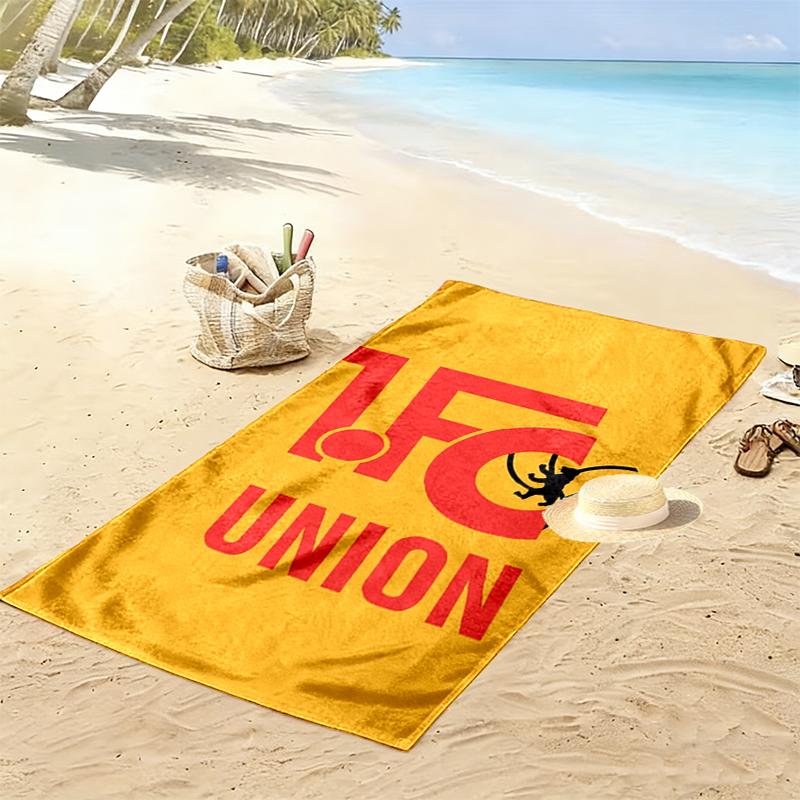 1. FC Union Berlin Strandtuch, Großes Weiches Schnelltrocknendes Handtuch für Strand Camping Schwimmen