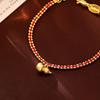 Chinese-Inspired Festive Gourd Fulu Bracelet: Gold-Plated, High-End Fashion, New Chinese Style Jewelry.