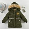 Vestiti Invernali per Bambini Piccoli e Medi Giacca Imbottita alla Moda Ispessita per Ragazzi Giacca Invernale di Media Lunghezza Giacca Imbottita Calda