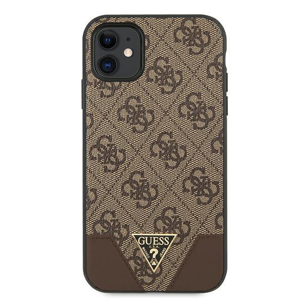 Guess Guhcn61Pu4Ghbr Iphone 11 6,1 / Xr6,1 Brązowy/Brown Hardcase 4G Triangle Collection