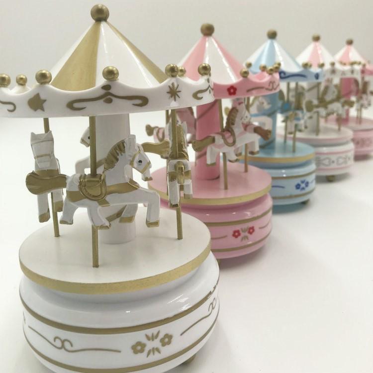 Music Box Carousel Birthday Cake & Christmas Decoration Gift
