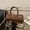 High Quality PU Leather Handbag Purse Women's Bag Solid Color Square Shoulder Crossbody Bags Lady Messenger Tote