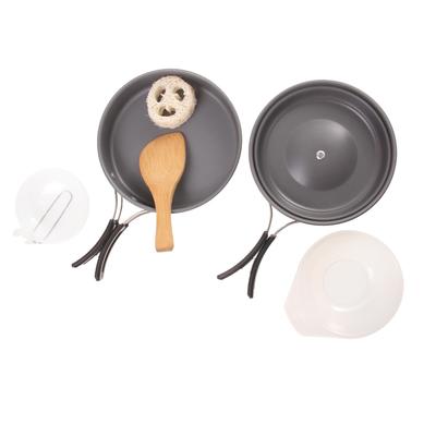 Set da Cucina da Campeggio all'Aperto per Cucinare Picnic Cucchiaio Ciotola Pentola Padella