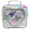 Holographic PU Leather Cute Heart Pin Display ITA Bag Girls Student Rucksack Crossbody Itabag Female Lolita Purse School Bag