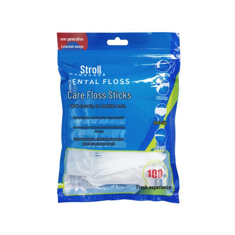 

Automatic Floss Dispenser Box with Plastic Floss Sticks - Family Pack Refill