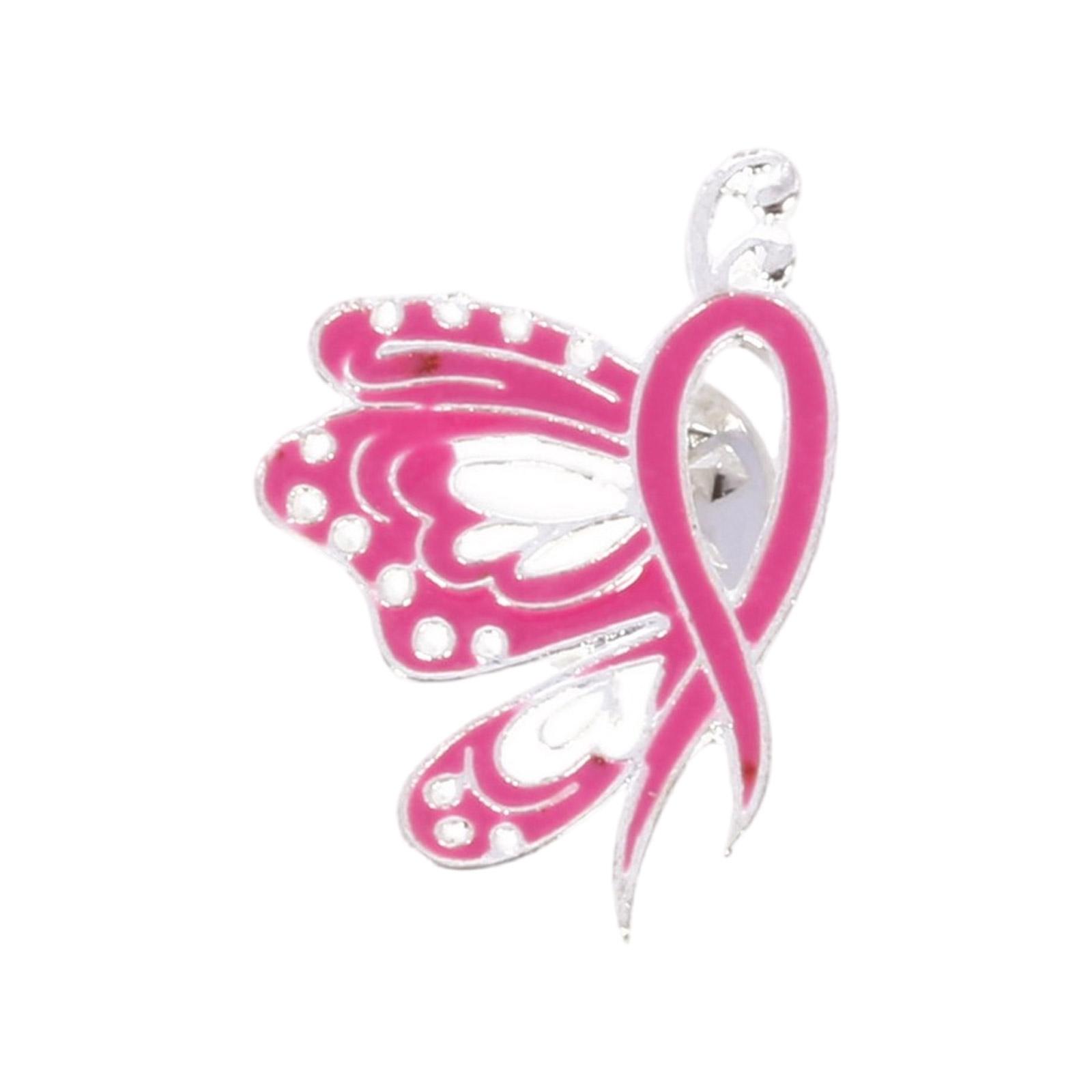 

Элегантная лента-брошь для осведомленности о раке груди, булавка на лацкан свитера для женщин и девочек, аксессуары для украшения одежды T5