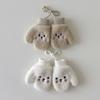 Cosy Infant Fleece Lined Hand Mittens Attached Neck Rope For 1-4 Year Old Children Soft Winter Accessories Unisex