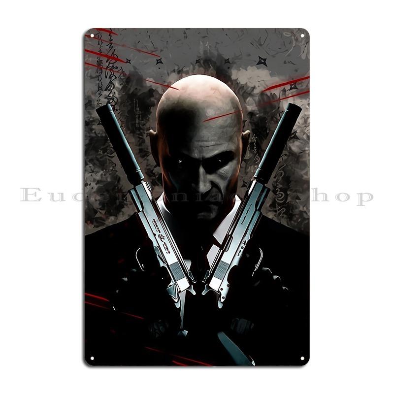Hitman Agent 47 Best Seller Design Metal Plaque Poster Funny Home Club Design Pub Tin Sign Poster 20x30cm