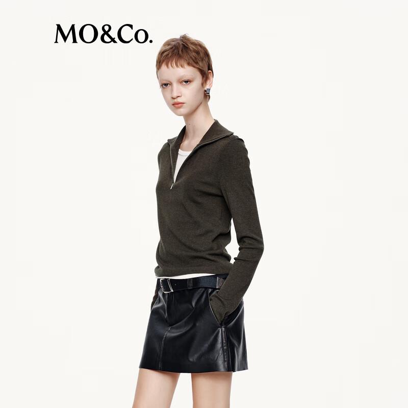 MO&Co. Slim Fit Cashmere Blend Knit Top
