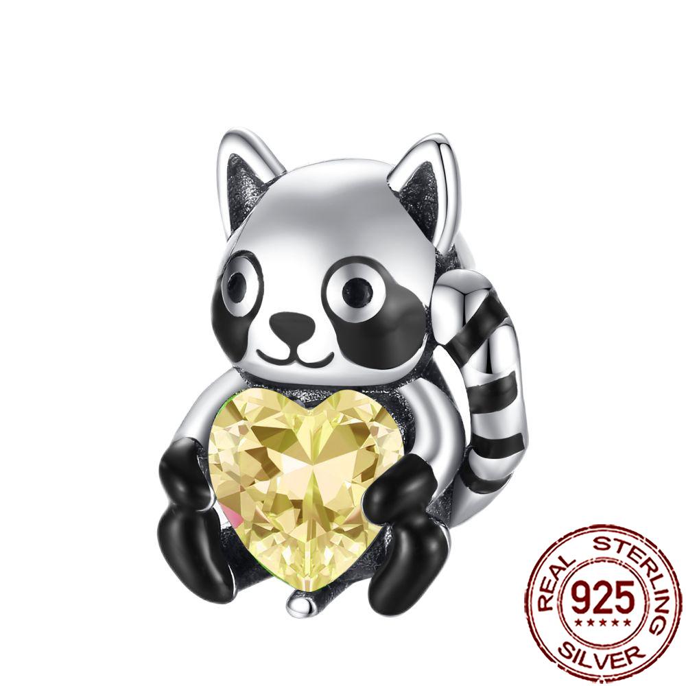 New Charms Copper Cat Dog Flamingo Chameleon Axolotl Animal Beads Fit Bracelet Necklace Women Diy Jewelry