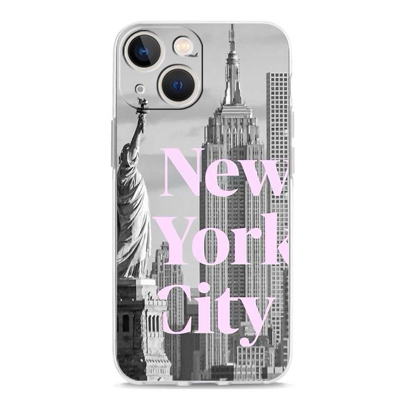 Phone Case For iPhone 17 Air Cases iPhone 16 15 12 13 14 Pro Max SE 7 8 Plus iPhone11 Cover NYC New York City seaside scenery