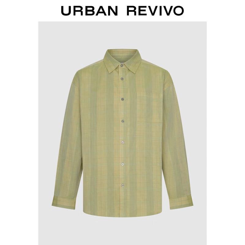 UR 2025 Autumn Men s Casual Plaid Long-Sleeve Button-Down Shirt UML250074 L