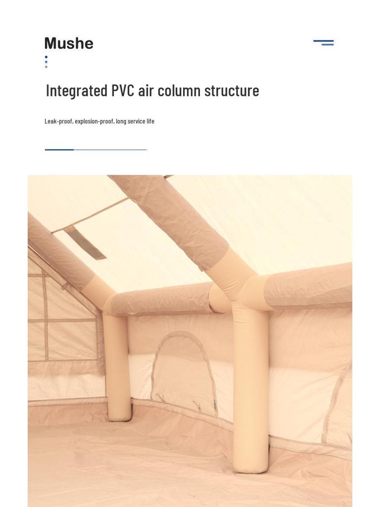 12 sqm Outdoor Inflatable Rainproof Camping Tent - Thickened for Overnight Use