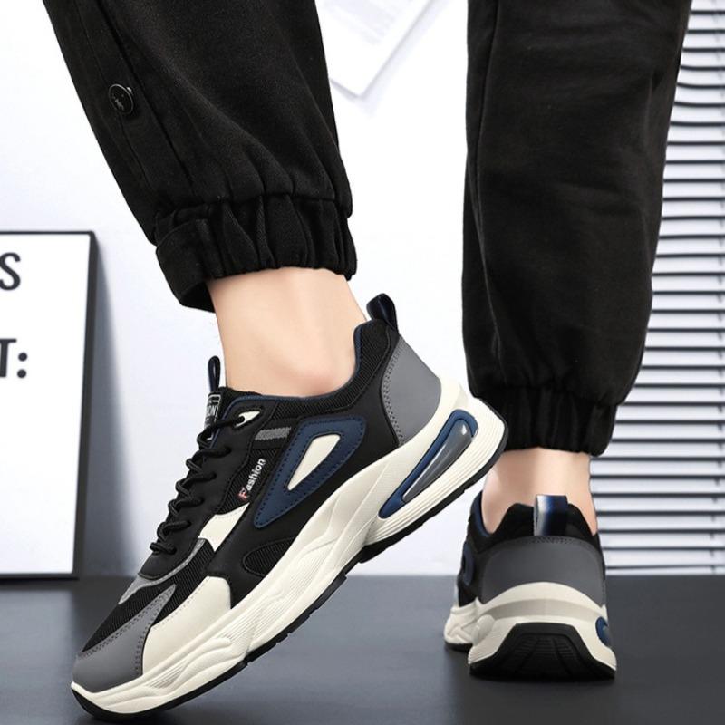 Men's Shoes Youth Student Sports Shoes Mesh Breathable Casual Oes Tennis Training Shoe Lace Up Platform Shoes for Men's Sneakers