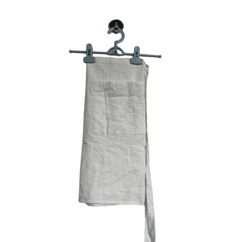 

Literary and retro cotton and linen bust apron studio coffee shop flower art studio work clothes small bib Mori series 50*86cm белый