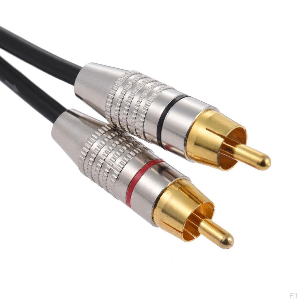 XLR Male to 2 RCA Audio Cable Y Cables Convenient Professional Stereo Interconnect