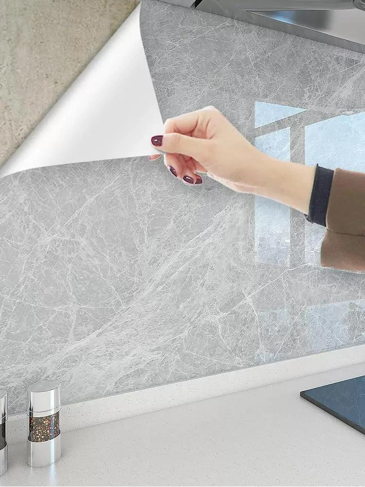 Adhesive Wall Wallpaper High Temperature 40cm Resistance Cooking Bench Kitchen Waterproof and Oil Resistant Range Hood Sticker