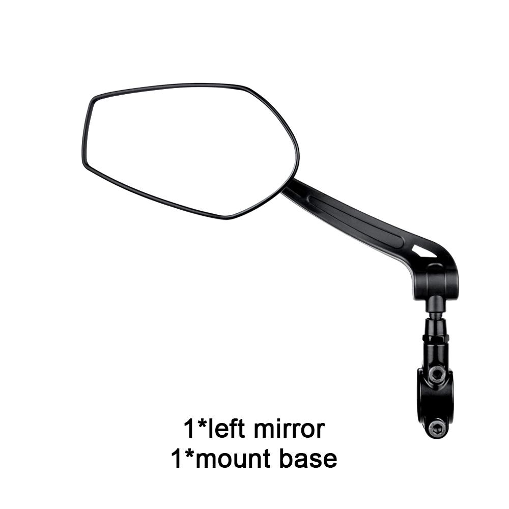 EasyDo Bicycle Rearview Handlebar Mirrors 360 Degree Rotate Cycling Rear View MTB Bike Handle Rearview Mirror left mirror