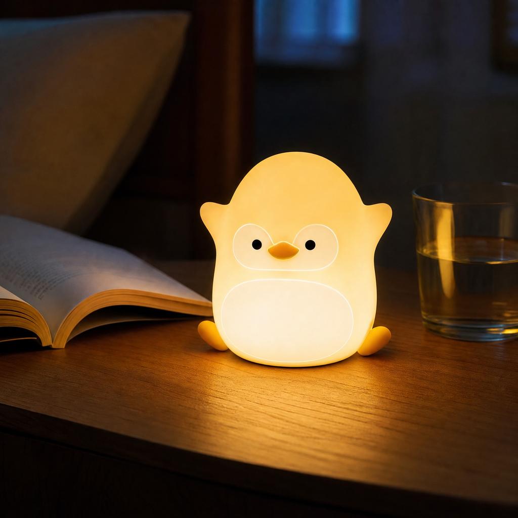 USB-Ladung Silikon-Wasserhahn Nachtlicht Nachttisch Kinder Dekoration Geschenk für Schlafzimmer