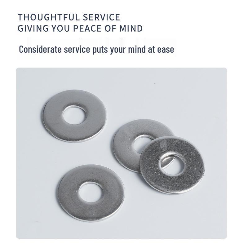 Stainless Steel Thickened Flat Washer with Large Edge