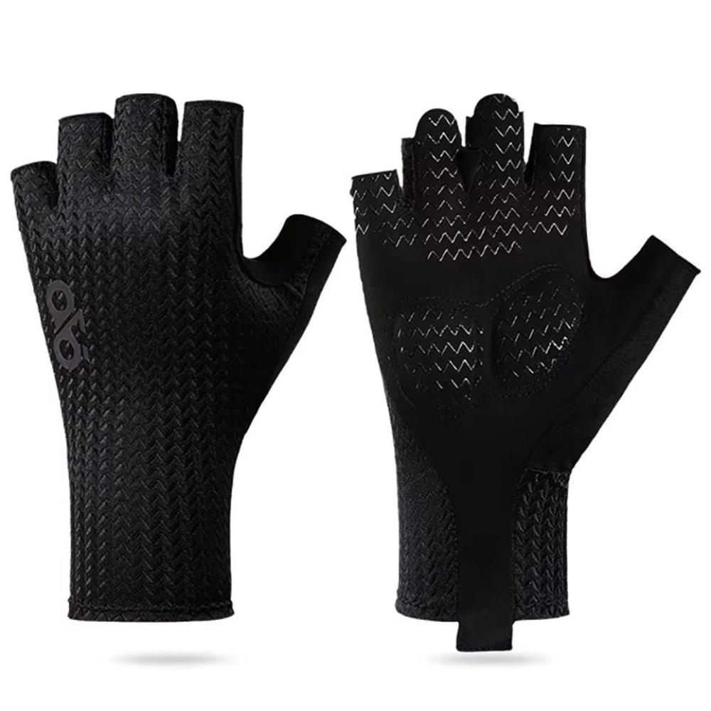 Atmungsaktive Fahrradhandschuhe Anti-Rutsch Rennradhandschuhe Sommer Halbfingerhandschuhe Kühlende Sportausrüstung