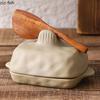 Kitchen Specific Butter Box Ceramic Butter Plate with Lid Bread Plate Dining Plates Dessert Bowl Cheese Dish Fruit Plates Tray