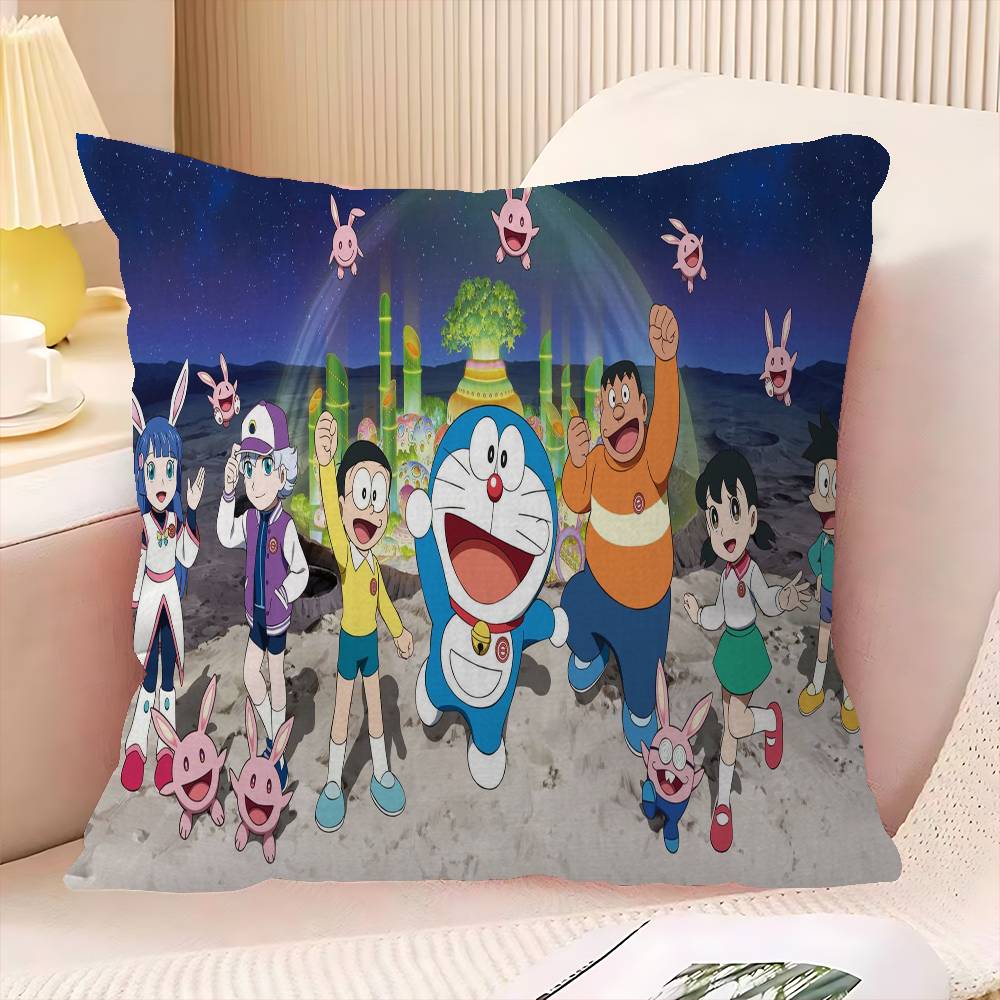 D-DoraemonS Cushion Cover Car Throw Pillow Case For Sofa Car Christmas Gift 40x40cm 45x45cm