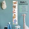 2M Height Child Growth Chart Removable Wall Hanging Height Chart Growth Ruler Catoon Pattern Height Measure Ruler