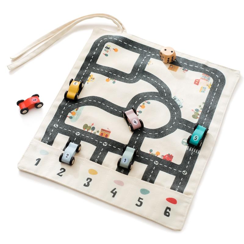 Children s Montessori Traffic Toy 35*31 CM Baby City Traffic Road Map Game Educational Toy Wooden Car Cartoon City Kid Game Gift