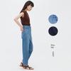 2 Pieces with a Discount of 90% for Foreign Orders, Plus Size Pure Yuan Loose High Waist Wash Straight-leg Couple Blue Daddy Denim