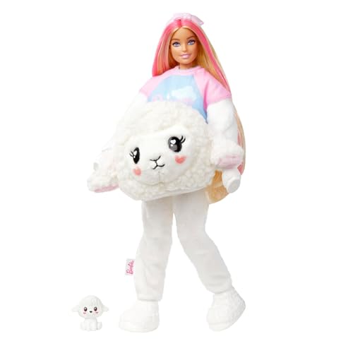 Barbie Cutie Reveal Doll with Blonde Hair & Lamb C