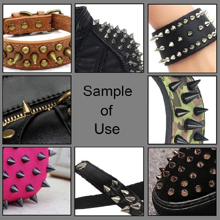 354Pcs Spiked Punk Screw Rivets Studs Metal Warhead Bag Shoes Clothes Watchband Spikes Studs Decor Nail Buckles
